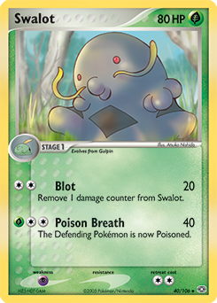 Swalot, Emerald #40, Pokémon TCG card