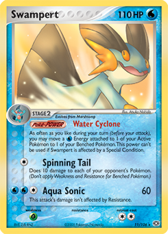 Swampert, Emerald #11, Pokémon TCG card