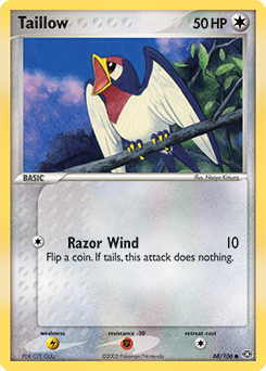 Taillow, Emerald #68, Pokémon TCG card