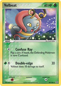 Volbeat, Emerald #42, Pokémon TCG card