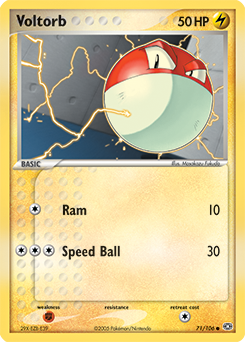 Voltorb, Emerald #71, Pokémon TCG card