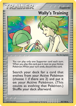 Wally's Training, Emerald #85, Pokémon TCG card