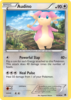 Audino, Emerging Powers #83, Pokémon TCG card