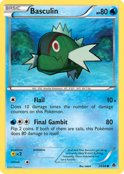 Basculin, Emerging Powers #24, Pokémon TCG card