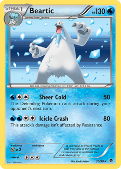 Beartic, Emerging Powers #30, Pokémon TCG card