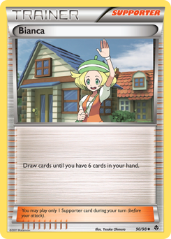 Bianca, Emerging Powers #90, Pokémon TCG card