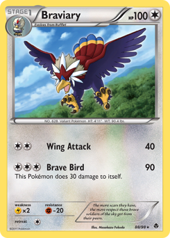 Braviary, Emerging Powers #88, Pokémon TCG card