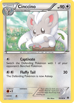 Cinccino, Emerging Powers #85, Pokémon TCG card
