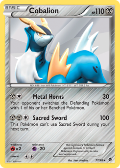 Cobalion, Emerging Powers #77, Pokémon TCG card