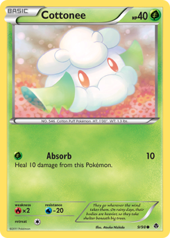 Cottonee, Emerging Powers #9, Pokémon TCG card