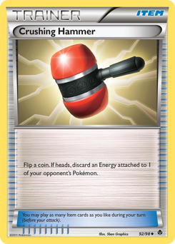 Crushing Hammer, Emerging Powers #92, Pokémon TCG card