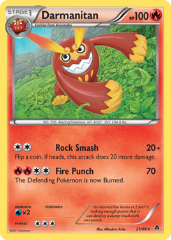 Darmanitan, Emerging Powers #21, Pokémon TCG card