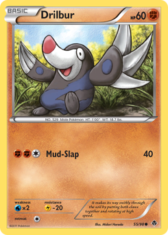 Drilbur, Emerging Powers #55, Pokémon TCG card