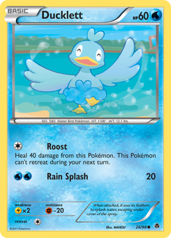 Ducklett, Emerging Powers #26, Pokémon TCG card