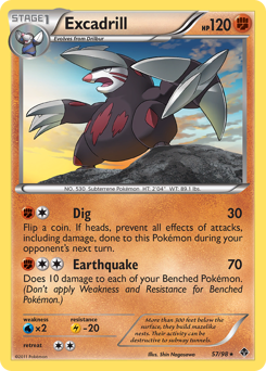 Excadrill, Emerging Powers #57, Pokémon TCG card