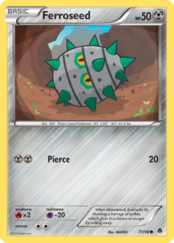 Ferroseed, Emerging Powers #71, Pokémon TCG card