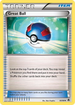 Great Ball, Emerging Powers #93, Pokémon TCG card