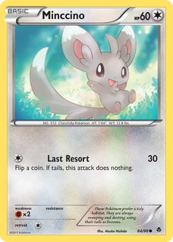 Minccino, Emerging Powers #84, Pokémon TCG card