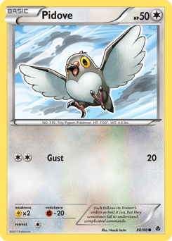 Pidove, Emerging Powers #80, Pokémon TCG card