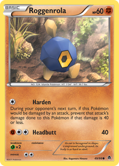 Roggenrola, Emerging Powers #49, Pokémon TCG card