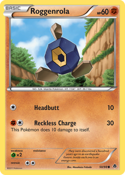 Roggenrola, Emerging Powers #50, Pokémon TCG card