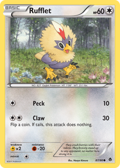 Rufflet, Emerging Powers #87, Pokémon TCG card