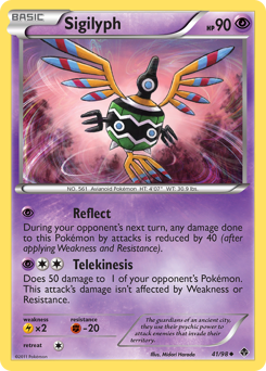 Sigilyph, Emerging Powers #41, Pokémon TCG card