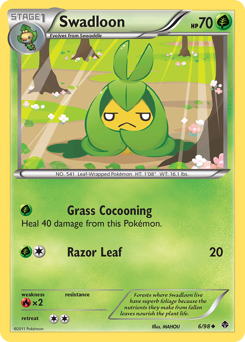 Swadloon, Emerging Powers #6, Pokémon TCG card
