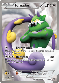 Tornadus, Emerging Powers #98, Pokémon TCG card