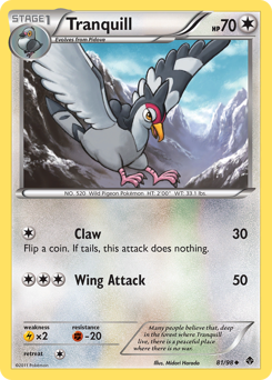 Tranquill, Emerging Powers #81, Pokémon TCG card