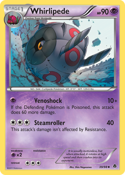 Whirlipede, Emerging Powers #39, Pokémon TCG card