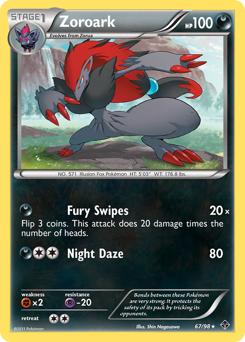 Zoroark, Emerging Powers #67, Pokémon TCG card