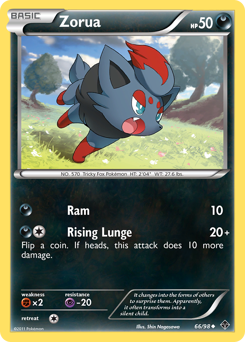 Zorua, Emerging Powers #66, Pokémon TCG card