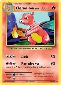 Charmeleon, Evolutions #10, Pokémon TCG card
