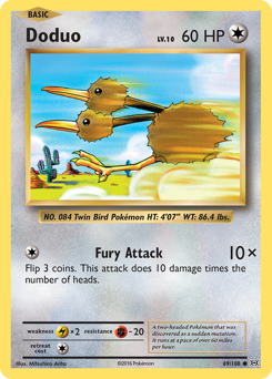 Doduo, Evolutions #69, Pokémon TCG card