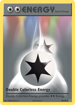 Double Colorless Energy, Evolutions #90, Pokémon TCG card