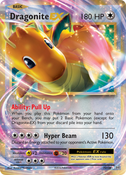 Dragonite-EX, Evolutions #72, Pokémon TCG card