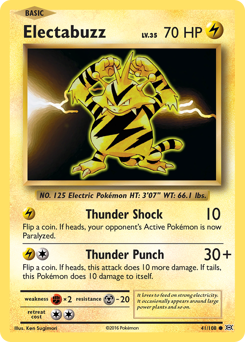 Electabuzz, Evolutions #41, Pokémon TCG card