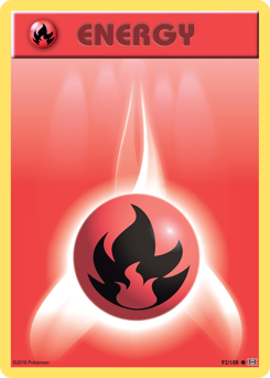 Fire Energy, Evolutions #92, Pokémon TCG card