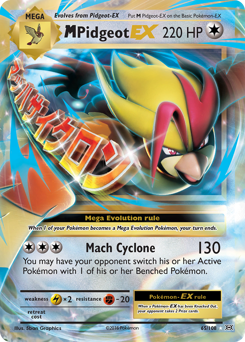 M Pidgeot-EX, Evolutions #65, Pokémon TCG card
