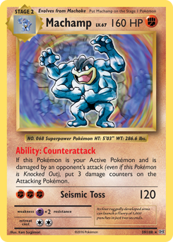 Machamp, Evolutions #59, Pokémon TCG card