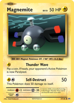 Magnemite, Evolutions #37, Pokémon TCG card