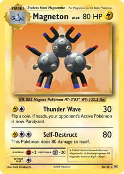 Magneton, Evolutions #38, Pokémon TCG card