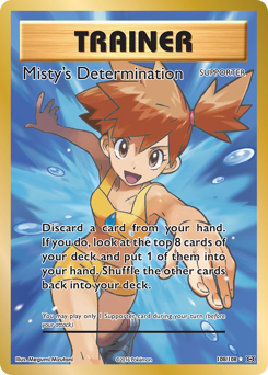 Misty's Determination, Evolutions #108, Pokémon TCG card