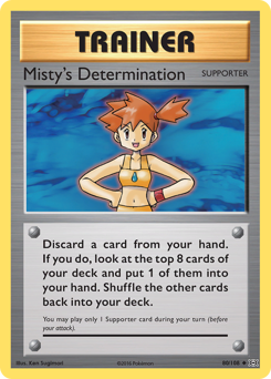 Misty's Determination, Evolutions #80, Pokémon TCG card