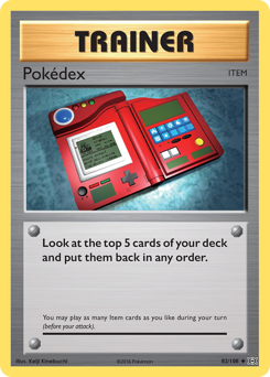 Pokédex, Evolutions #82, Pokémon TCG card