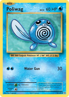 Poliwag, Evolutions #23, Pokémon TCG card