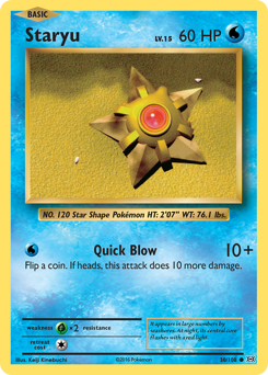 Staryu, Evolutions #30, Pokémon TCG card