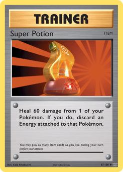 Super Potion, Evolutions #87, Pokémon TCG card