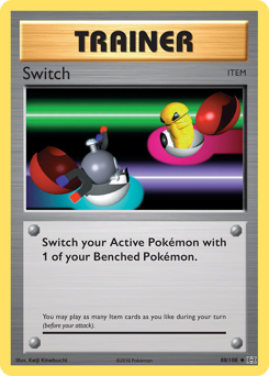 Switch, Evolutions #88, Pokémon TCG card